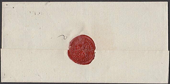 GERMANY c1840 cover - folded wrapper ex TREPTOW.............................T766