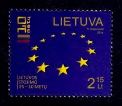 Lithuania Sc# 1024 MNH 10th Anniversary of EU Membership