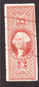 US R90a $5 Manifest Used F-VF SCV $250