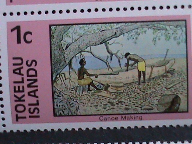 TOKELAU-1976-SC#49-56 LIVING STYLE OF PEOPLE IN COUNTRY MNH-BLOCK SET-VF