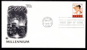 US 3369 Millennium PCS U/A FDC