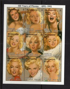 Montserrat #860  (1995 Marilyn Monroe sheetlet) VFMNH CV $11.00
