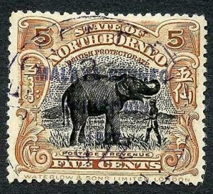 North Borneo SG258 5c Orange-brown Cat 70 pounds