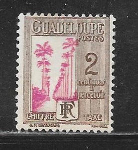 Guadeloupe J25: 2c Avenue of Royal Palms, MH, F