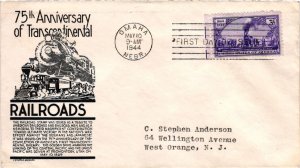 #922 Transcontinental Railroad – Anderson Cachet Addressed to Anderson SCand