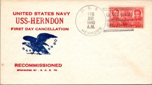 USS Herndon Recommissioned - 2.22.1940 - Guantanamo Bay - F45598