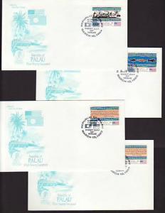 Palau 1-4 Postal Service Artmaster S/4 U/A FDC