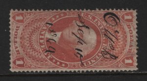 R72c VF used revenue stamp neat cancel nice color cv $ 40 ! see pic !