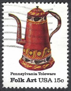 United States #1778 15¢ Pennsylvania Toleware (1979). Used.