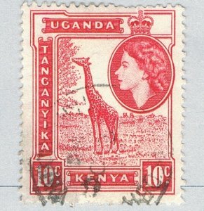 Uganda & Tangianika 104 Used Giraffe 1954 (BP85833)