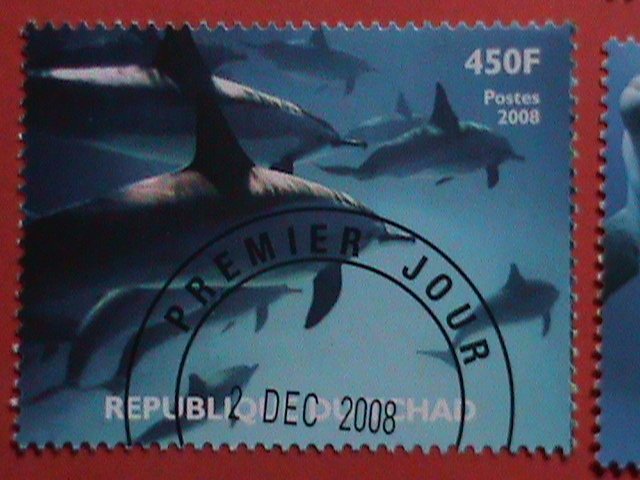 CHAD STAMP 2008 SC# 1510 COLORFUL  JOURNEY TO UNDER WATER WORLD -HAYDEN HIRSCH