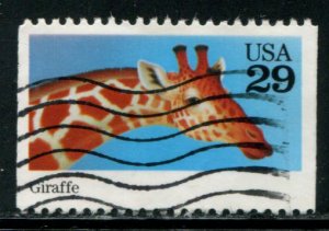 2705 US 29c Wild Animals bklt sgl, used