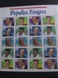​UNITED STATES-1994 SC#2849-53- AMERICAN MUSICIANS MNH- S/S SHEET-VERY FINE