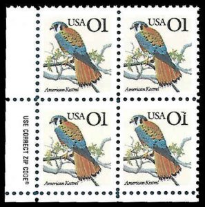 PCBstamps   US #2476 ZB 4c(4x01)Kestrel,  MNH, (ZB-3)