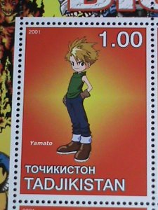 TAJIKISTAN STAMP:2001 RARE FAMOUS DIGIMON  STAMPS MNH FULL SHEET VERY FINE