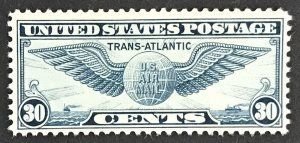 SCOTT  C24  WINGED GLOBE  30¢  SINGLE  MINT NEVER HINGED
