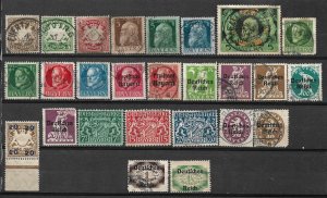 COLLECTION LOT #497 GERMAN STATES BAVARIA 26 STAMPS 1888+ CV+$33