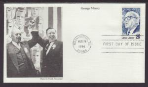 US 2848 George Meany 1994 Mystic U/A FDC