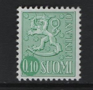 Finland   #400  MNH   1963   lion  10p  blue green