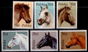 Poland 1989 SC# 2894-5 Horses MNH-OG CH3