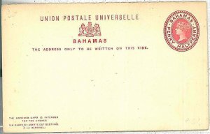 28611 -  BAHAMAS - POSTAL HISTORY - STATIONERY  double CARD : PENNY HALF PENNY