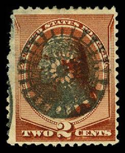 U.S. BANKNOTE CANCELS 210  Used (ID # 61059)