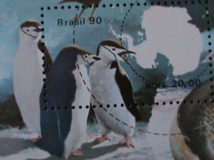 BRAZIL-1990-SC#2235 ANTRACTIC RESEARCH PROGRAMS-BRAZIL'90 MNH S/S VERY FINE