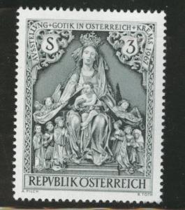 Austria Scott 791  MH* 1967 Gothic Madonna stamp