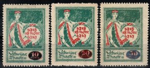 Latvia #83-5  F-VF Unused CV $7.00 (X5848)