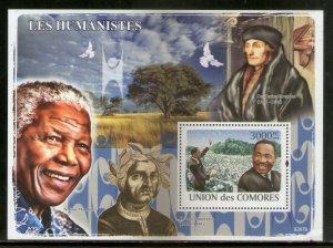 Comoros Rep. 2008 Nelson Mandela Martin Luther King Nobel Prize M/s MNH # 8426