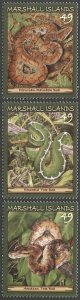 MARSHALL ISLANDS 2014 49c Endangered Snakes stamps, MNH VF