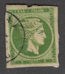 Greece SC#3 Used F-VF SCV$125.00...Fill key spots!