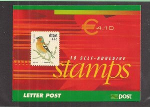 IRELAND SC# 1396b COMP BKLT/10    FVF/MNH  2002