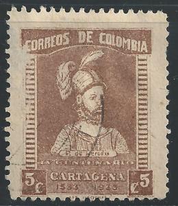 Colombia #418 5c Pedro de Heredia