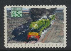 Australia SG 1413  Used  -Trains self adhesive 