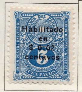 Paraguay 1926-27 Early Issue Fine Mint Hinged 2c. Surcharged 125237