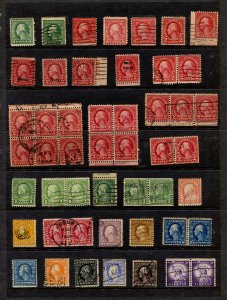 US Stamp #49 Early USED / MINT Selection on Hanger Page - Unchecked