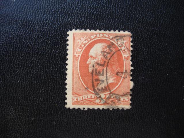 1887  SCOTT # 214  3c  USED  F/VF  SCV.$ 62.50