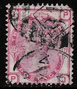 Great Britain 1873 Scott 61 3d QV Plate-17 FINE/Used/(O)