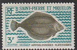 1972 St. Pierre and Miquelon - Sc 420 - MH VF - 1 single - Hippoglossoides