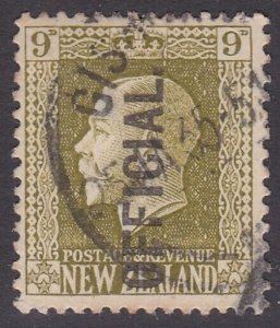 NEW ZEALAND GV 9d OFFICIAL sound used - SG cat c£38........................B4617