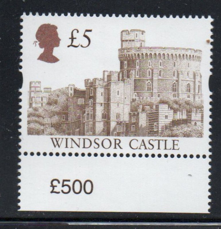 Great Britain Sc 1448a £5 1997 Windsor Castle stamp mint NH