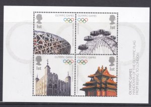 MS2861 2008 Olympic games Miniature Sheet UNMOUNTED MINT