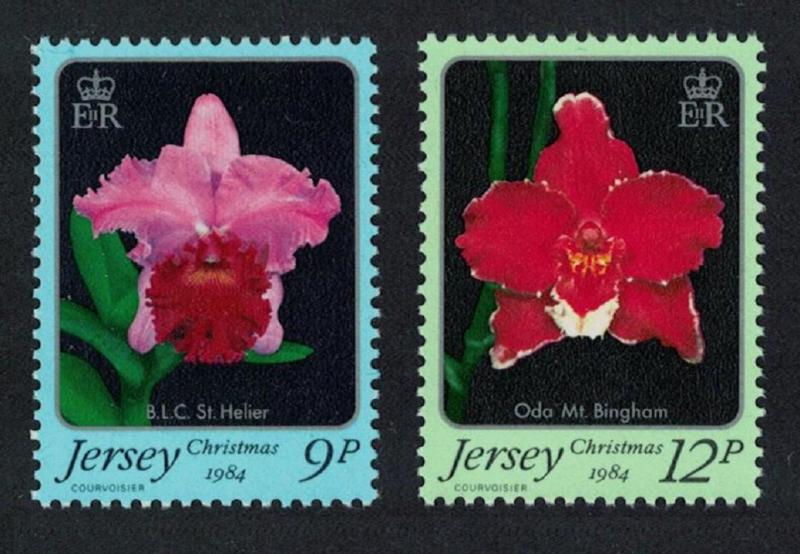 Jersey Orchids Christmas 2v SG#350-351