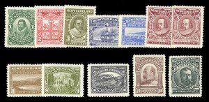 Newfoundland #87-97 Cat$610.50, 1910 Tercentenary, complete set, hinged