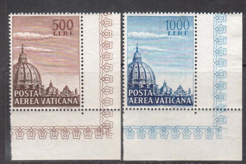 Vatican City #C22 - #C23 VF/NH Corner Singles Set