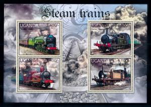 [61459] Uganda 2012  Railway Train Eisenbahn Chermin De Fer Sheet MNH