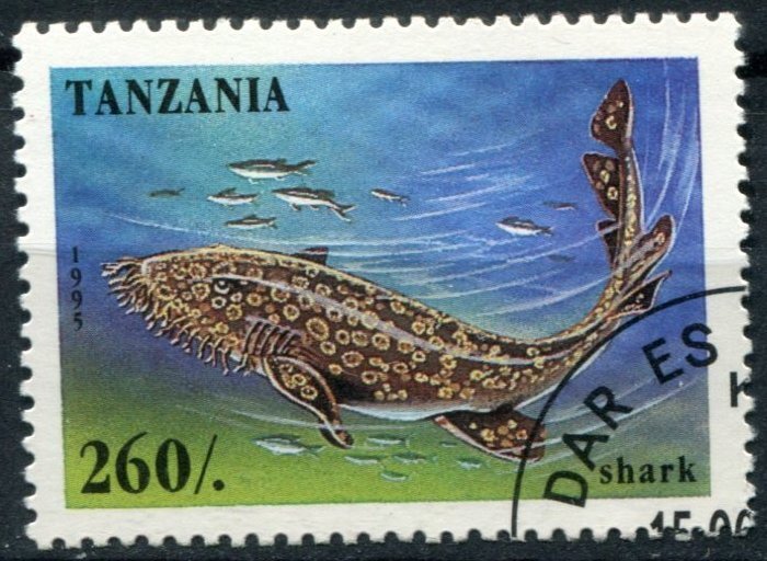 Tanzania Sc#1409 Used, 260sh multi, Marine Life of Coral Reefs (1995)