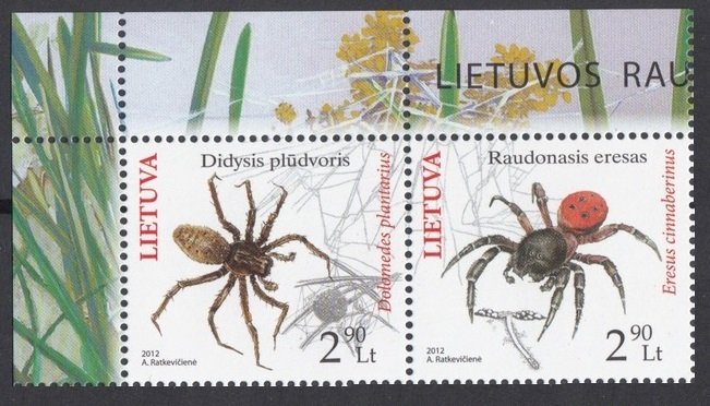 2012 Lithuania 1100-1101Paar Insects 4,40 €