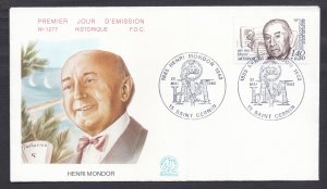 France. 1982. Red Cross Fund.  Henri Mondor, doctor and writer